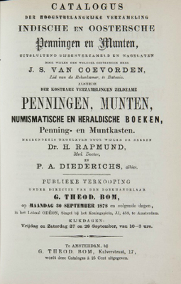 13951
<br/>
Catalogus ... collecties Van Coevorden, Rapmund en Diederichs
<br/>
<em></em>